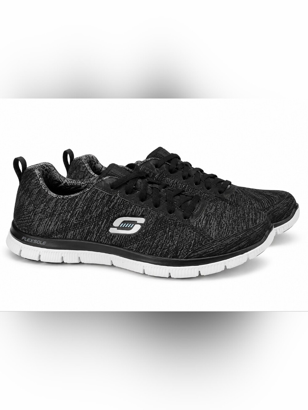 Skechers Women's Black And Grey Sneakers Sz 8